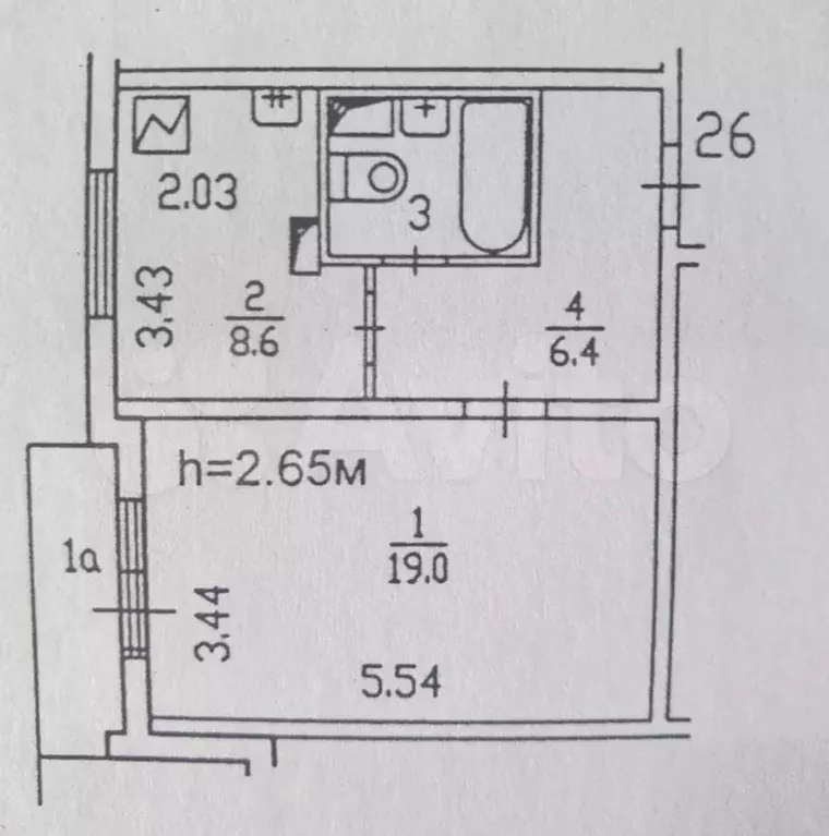 1-к. квартира, 40 м, 7/16 эт. - Фото 0