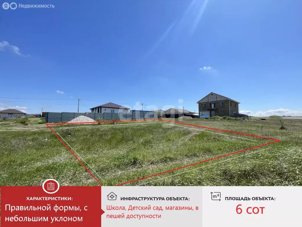 Участок в село Трудовое, улица Мусы Мамута (5.9 м) - Фото 1
