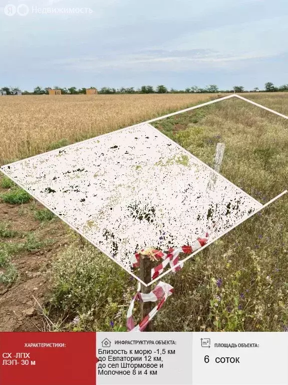 Участок в Сакский район, Молочненское сельское поселение, село Витино ... - Фото 2