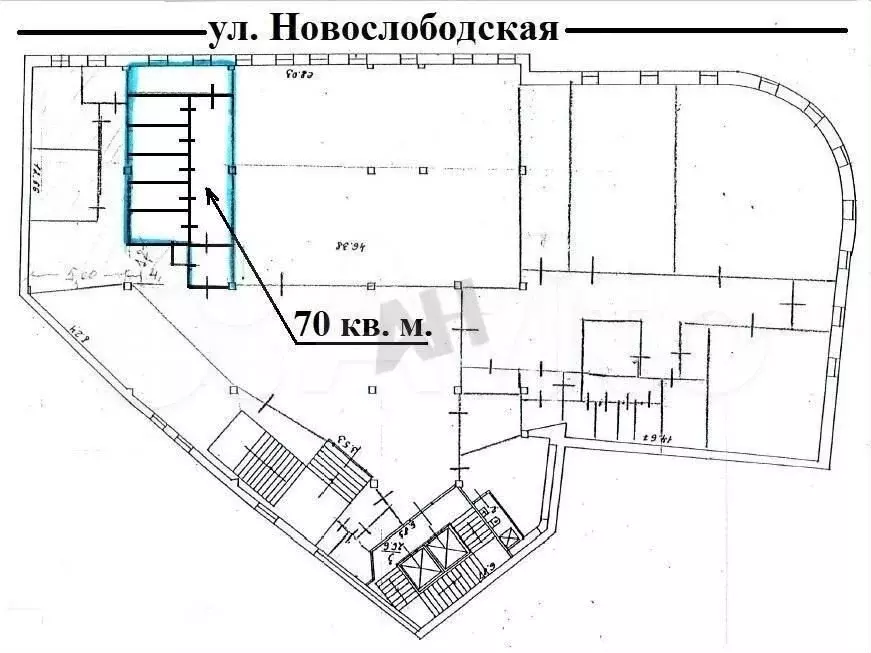 Аренда (ПСН) пл. 70 м2 м. Новослободская в цао - Фото 0