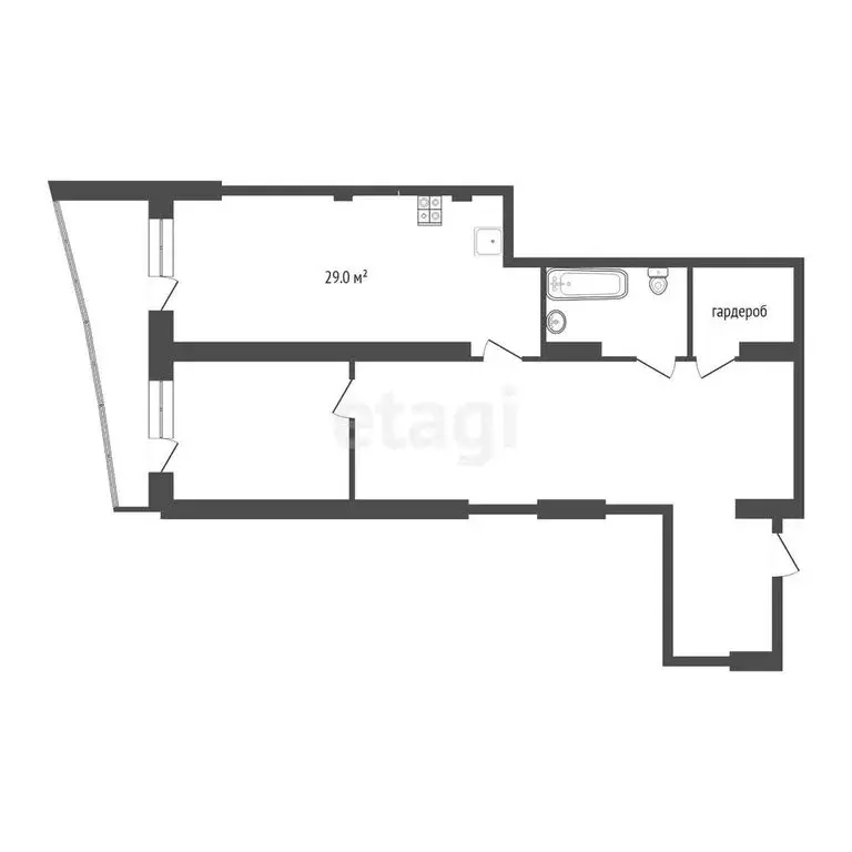2-комнатная квартира: Тюмень, улица Федюнинского, 62к2 (88.9 м) - Фото 0