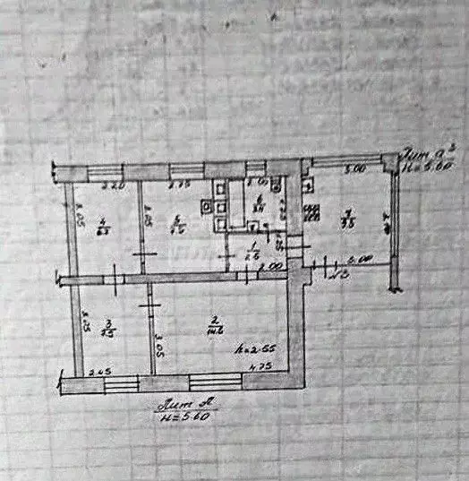 3-к кв. Липецкая область, Чаплыгин Вокзальная ул., 14 (49.0 м) - Фото 2