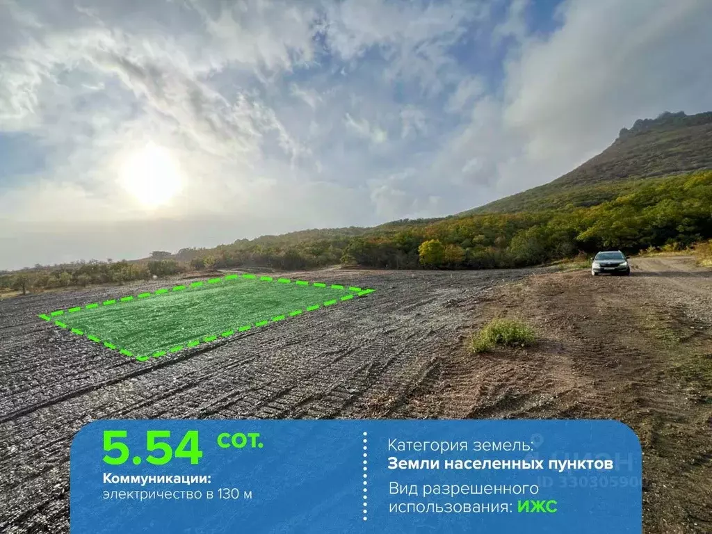Участок в Крым, Алушта муниципальный округ, с. Лучистое  (5.54 сот.) - Фото 2