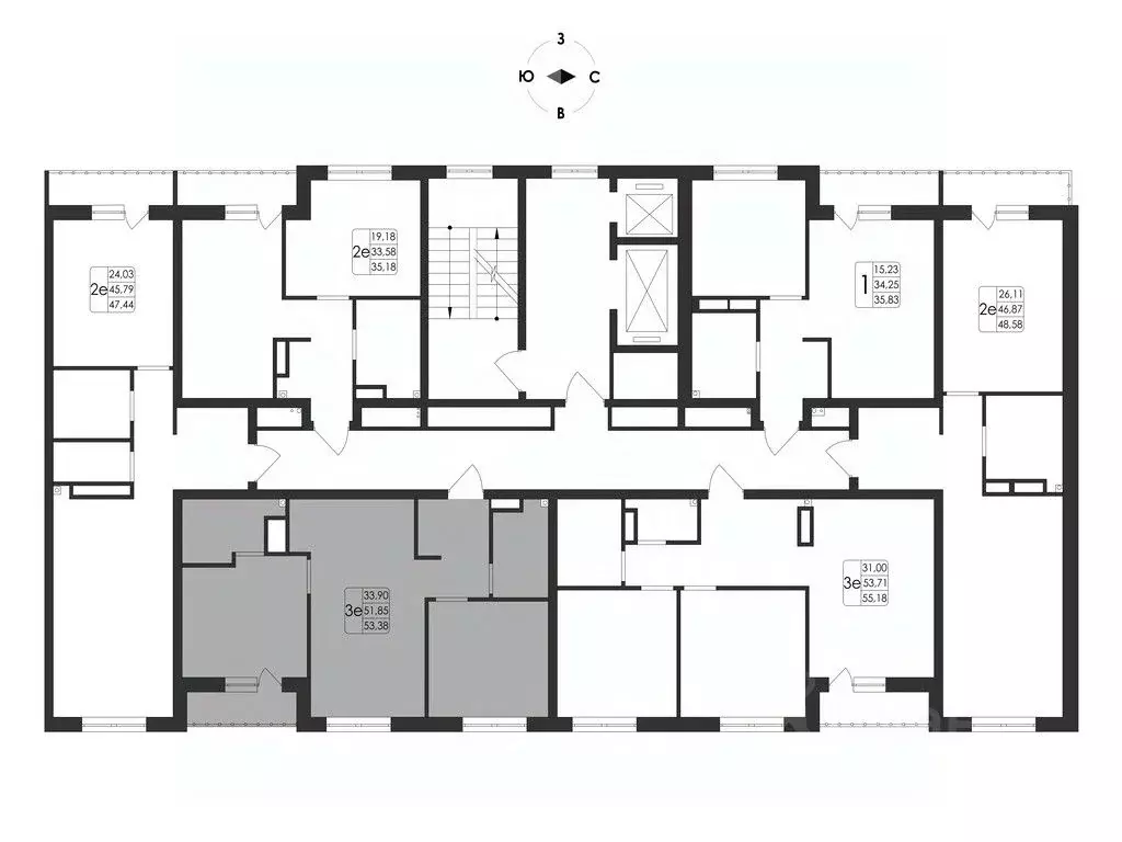 3-к кв. Воронежская область, Воронеж Первое Мая мкр, Май жилой ... - Фото 2