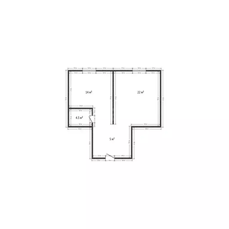 2-комнатная квартира: Махачкала, Федеральное шоссе, 51 (43 м) - Фото 1