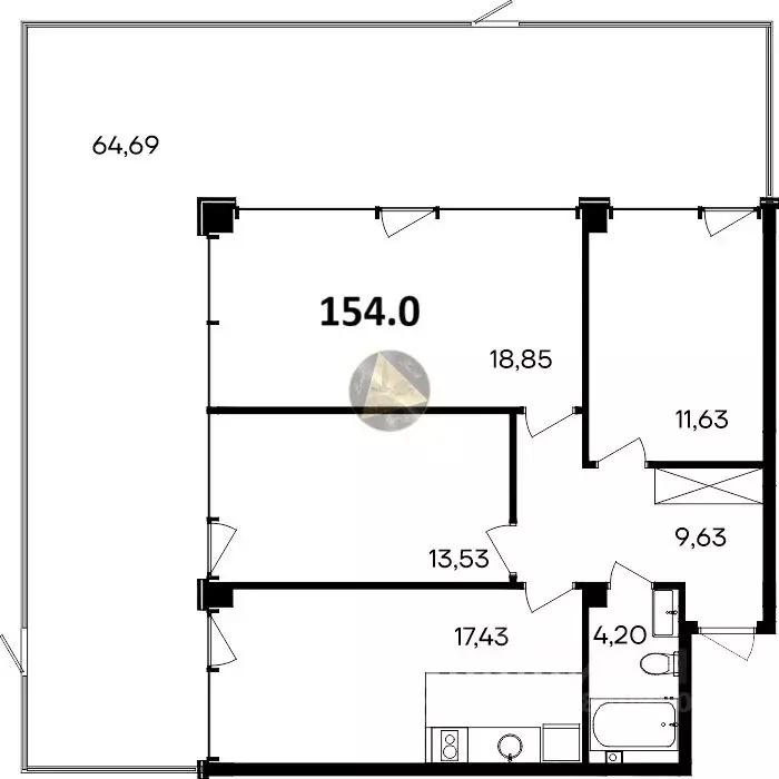 3-к кв. Крым, Сакский район, Лесновское с/пос, с. Прибрежное ул. ... - Фото 2