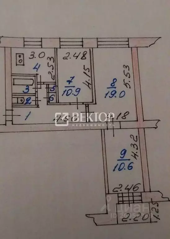 3-к кв. Ивановская область, Иваново ул. Парижской Коммуны, 13 (58.8 м) - Фото 1