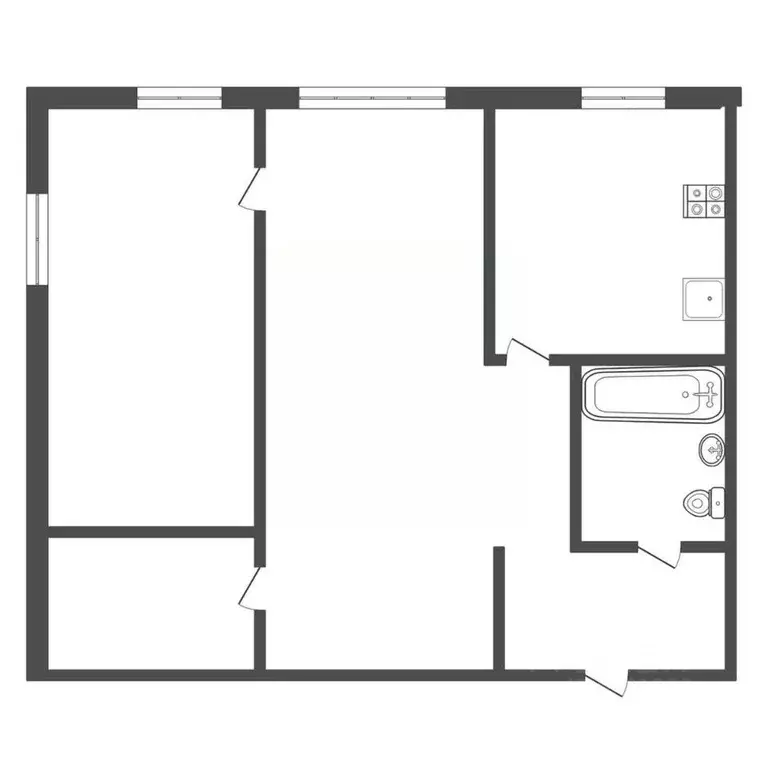 2-к кв. Тульская область, Тула ул. Фридриха Энгельса, 99 (42.3 м) - Фото 1