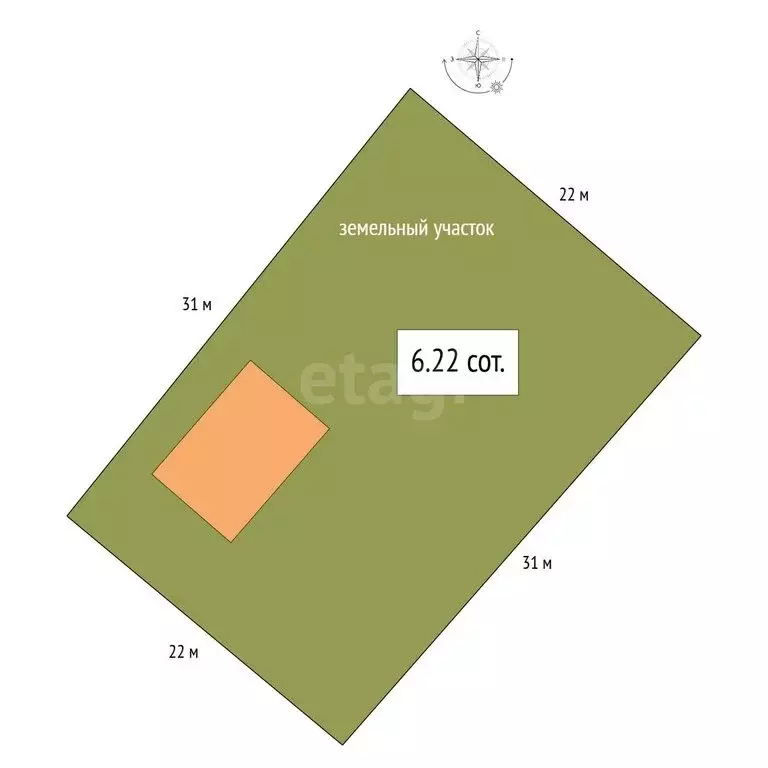 Участок в Бердск, СНТ Марьин Лог, 56-я улица (6.22 м) - Фото 1