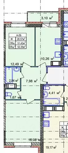 2-к кв. Ярославская область, Ярославль ул. Строителей, 16к3 (52.35 м) - Фото 1