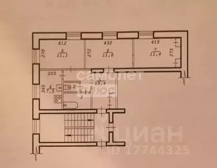 3-к кв. Новосибирская область, Новосибирск ул. Александра Невского, 20 ... - Фото 1