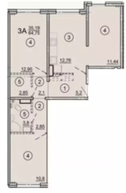 3-к кв. Ярославская область, Ярославль ул. Дядьковская, 16А (65.1 м) - Фото 1