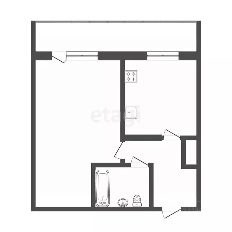 1-к кв. Тюменская область, Тюмень Метелева мкр, ул. Метелевская, 7 ... - Фото 1