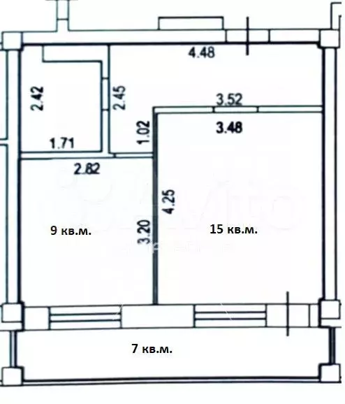 1-к. квартира, 38,5 м, 3/10 эт. - Фото 0