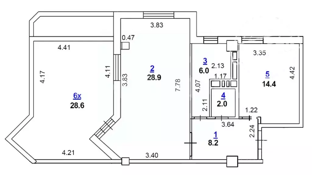 1-к кв. Ростовская область, Ростов-на-Дону Восточная ул., 7с1 (60.0 м) - Фото 1