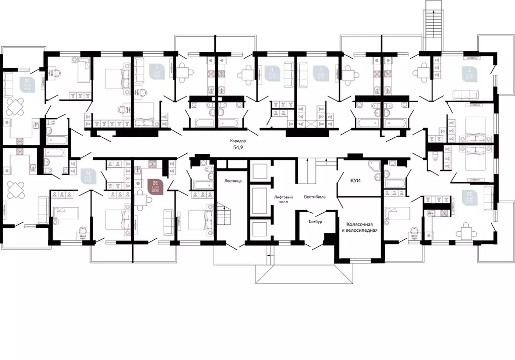 2-к кв. Краснодарский край, Краснодар ул. Конгрессная, 43 (63.5 м) - Фото 2