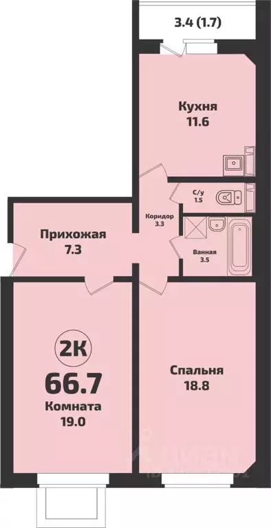 3-к кв. Новосибирская область, Новосибирский район, Станционный ... - Фото 1