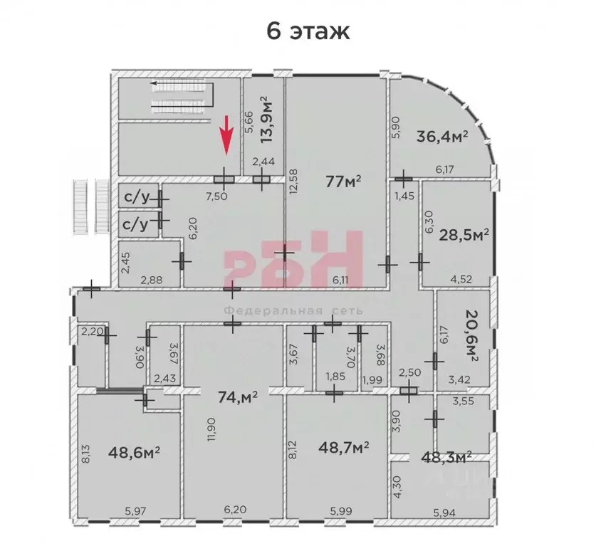 Офис в Тюменская область, Тюмень ул. Пермякова, 19 (580 м) - Фото 2