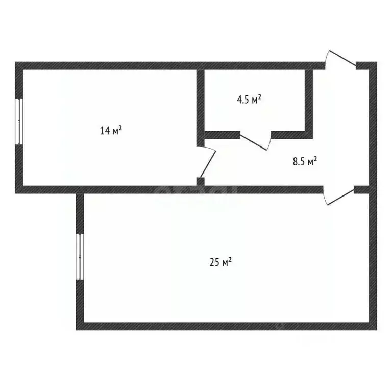1-к кв. Дагестан, Каспийск ул. Байрамова, 7А (52.0 м) - Фото 2