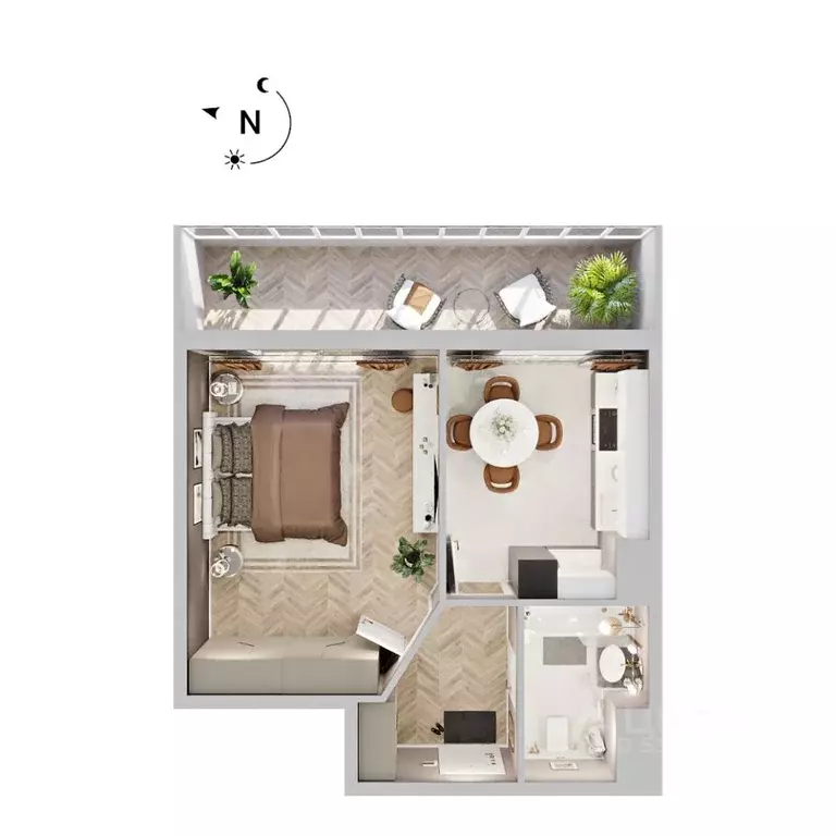 1-к кв. Бурятия, Улан-Удэ Энергетик мкр, 42А (41.4 м) - Фото 1