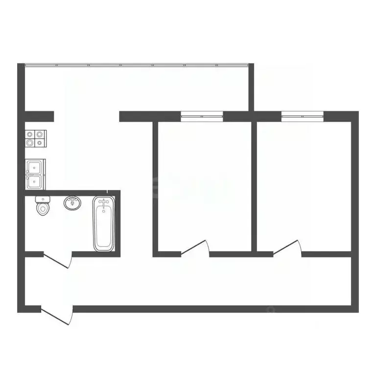 2-к кв. Татарстан, Альметьевск ул. Белоглазова, 139 (41.2 м) - Фото 2