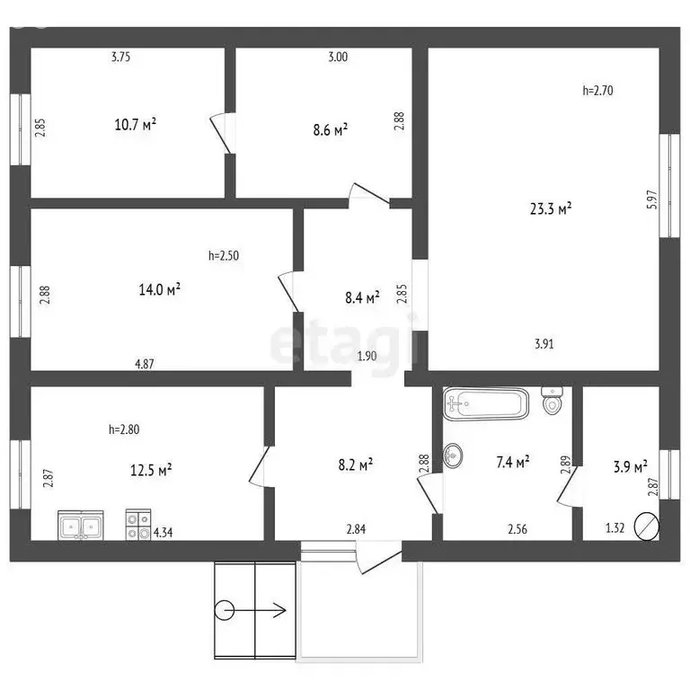 Дом в Амурское сельское поселение, село Новозуевка, Сельская улица (94 ... - Фото 1