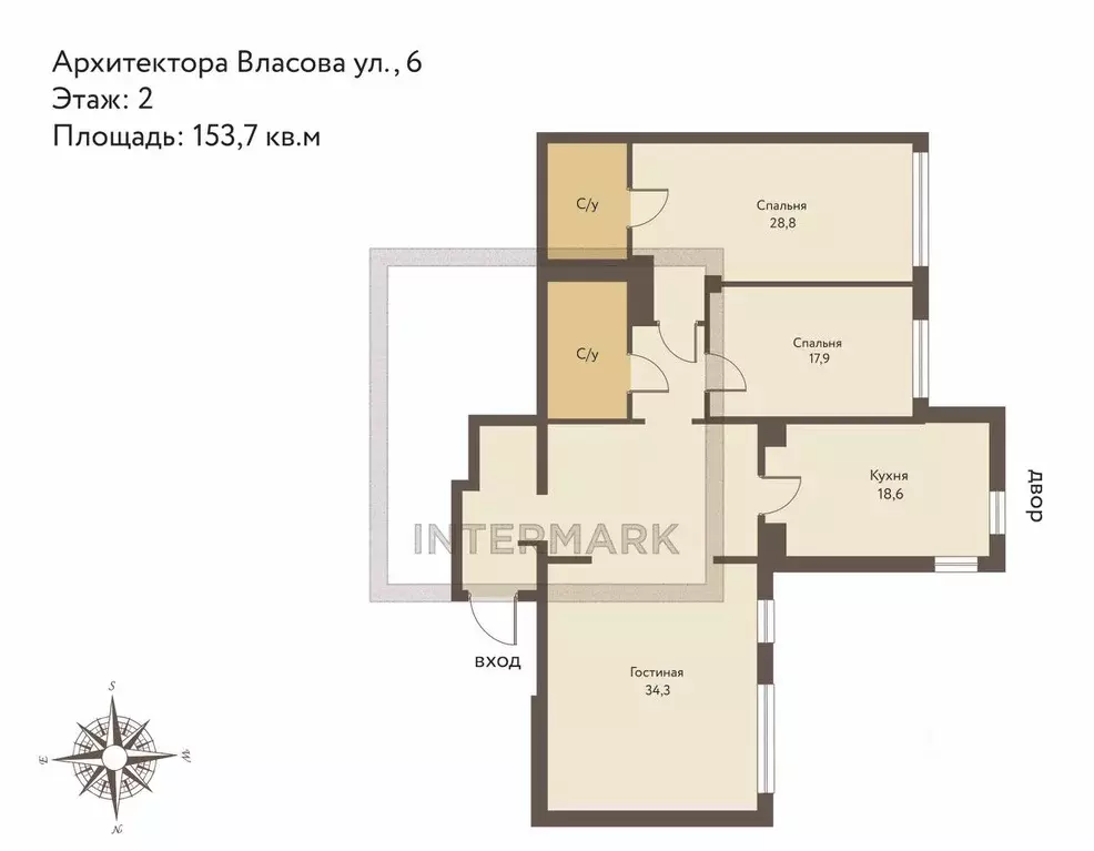 3-к кв. Москва ул. Архитектора Власова, 6 (153.7 м) - Фото 1
