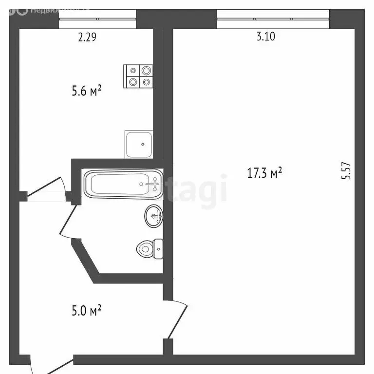 1-комнатная квартира: Петропавловск-Камчатский, улица Академика ... - Фото 1