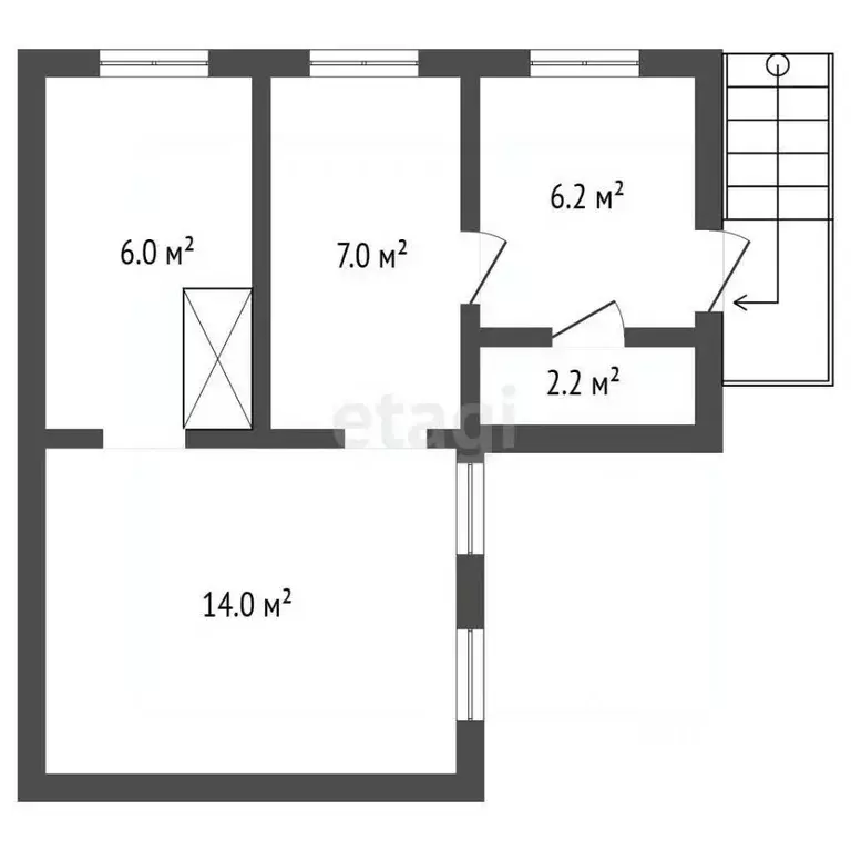 2-к кв. Забайкальский край, Чита пос. Биофабрика, Садовая ул., 16 ... - Фото 2