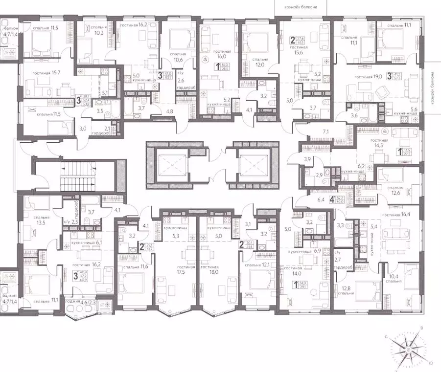 Студия Пермский край, Пермь ул. Серебристая, 3А (28.5 м) - Фото 2