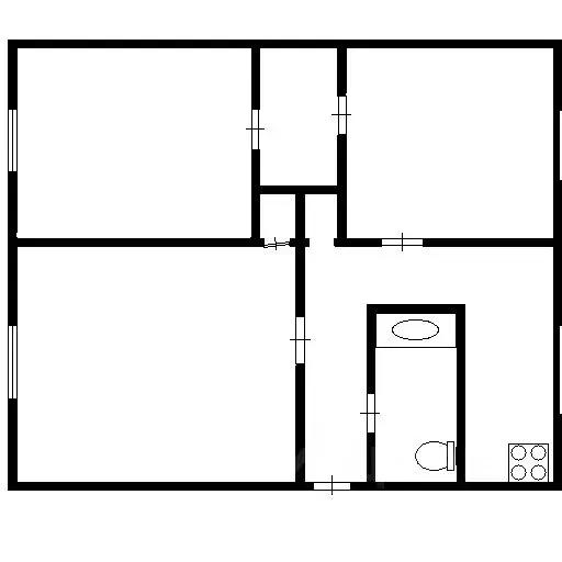 3-к кв. Хакасия, Абакан ул. Некрасова, 26 (65.0 м) - Фото 1