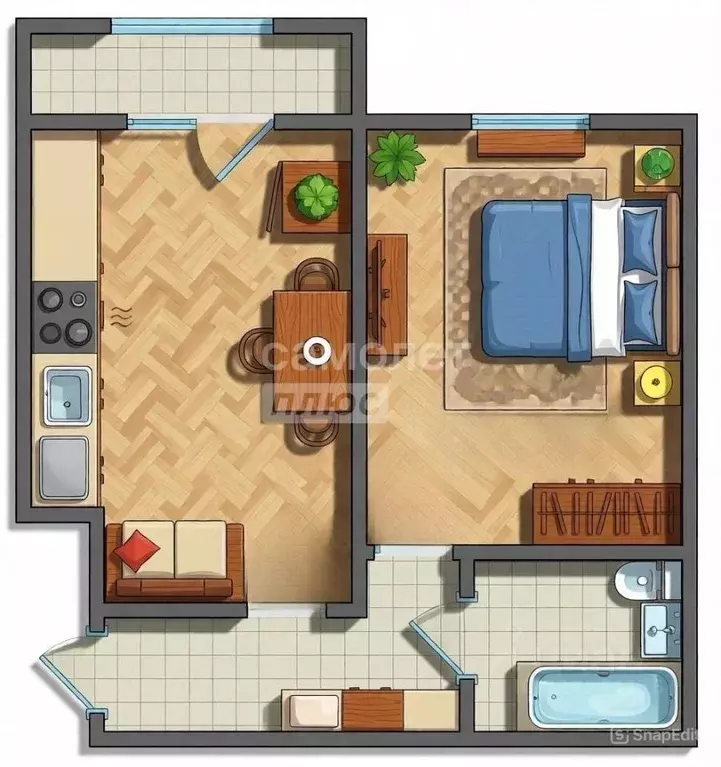 1-к кв. Омская область, Омск пос. Амурский, ул. 1-я Челюскинцев, 98 ... - Фото 1