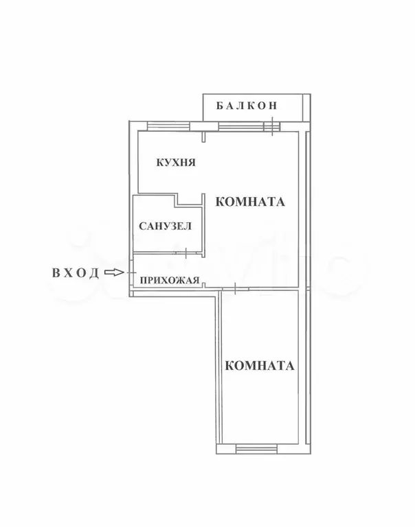 2-к. квартира, 44 м, 5/5 эт. - Фото 0