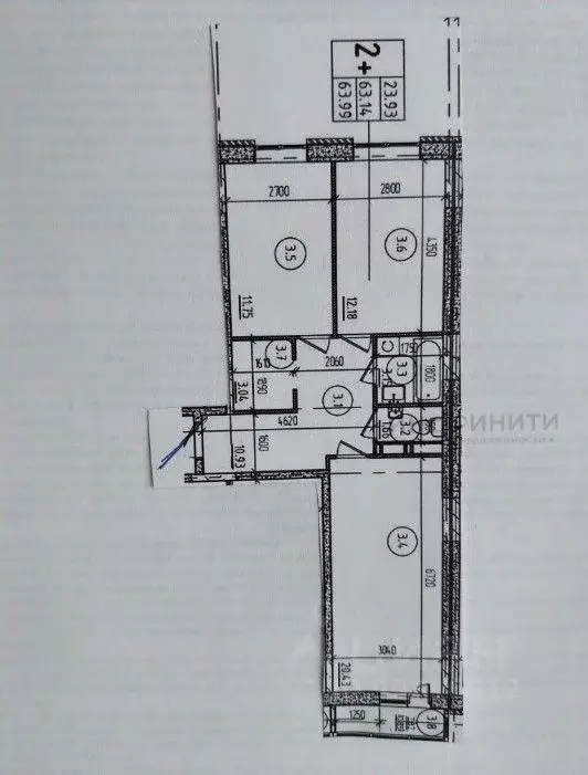2-к кв. Московская область, Балашиха Железнодорожный мкр, просп. ... - Фото 2