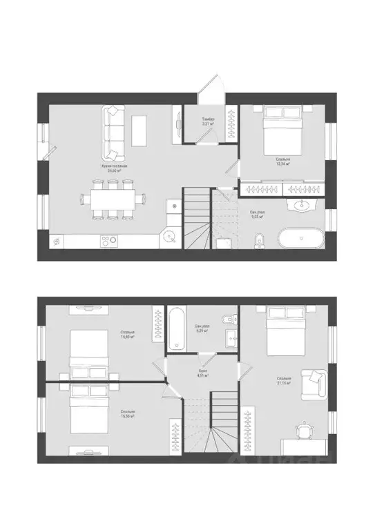 Дом в Самарская область, Красный Яр с/пос, с. Красный Яр  (120 м) - Фото 1