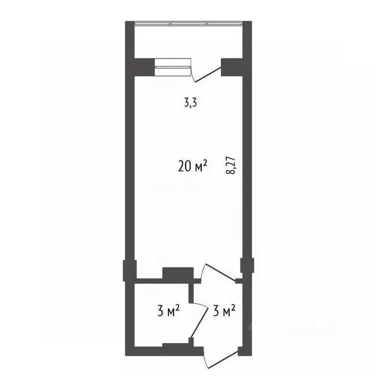 Студия Красноярский край, Красноярск Соколовская ул., 76 (26.4 м) - Фото 1