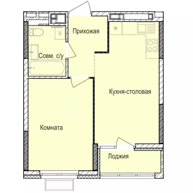 1-к кв. Удмуртия, Ижевск Автопроизводство жилрайон, Норвежский Лес ... - Фото 1