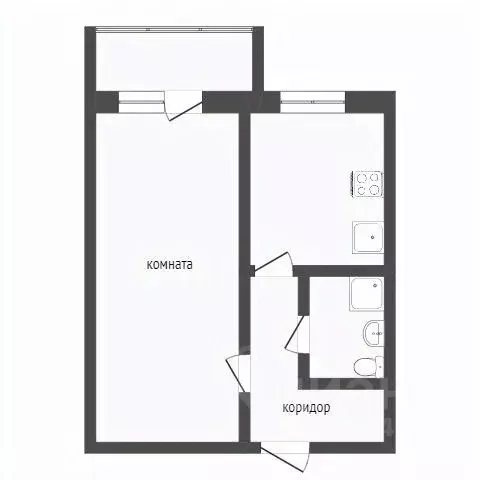 1-к кв. Бурятия, Улан-Удэ 113-й мкр, 16 (40.5 м) - Фото 1