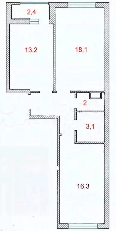 2-к кв. Санкт-Петербург Планерная ул., 87к1 (59.9 м) - Фото 1