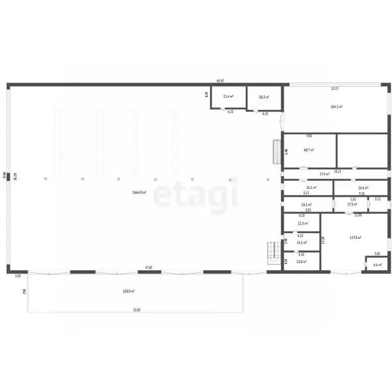 Склад в Ямало-Ненецкий АО, Новый Уренгой ул. Промысловая, 21 (1664 м) - Фото 2