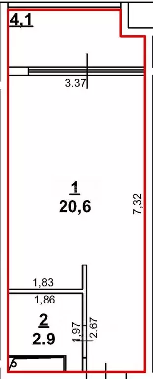 Студия Крым, Феодосия муниципальный округ, Коктебель пгт ул. ... - Фото 2