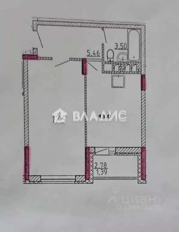 1-к кв. Владимирская область, Владимир Ставровская ул., 5А (38.3 м) - Фото 1