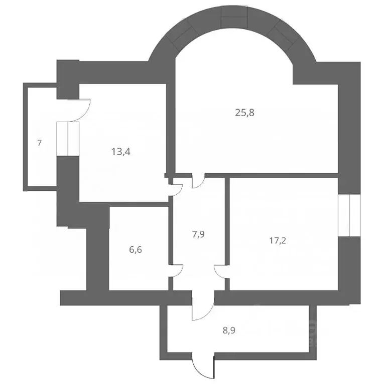 2-к кв. Омская область, Омск ул. 70 лет Октября, 15 (79.8 м) - Фото 1