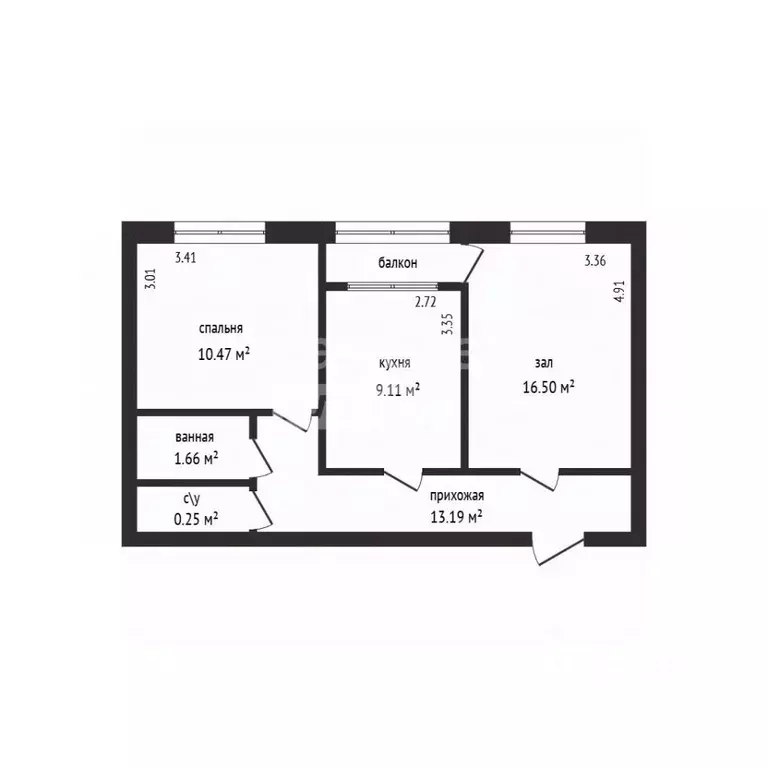 2-к кв. Дагестан, Дербент ул. Сальмана, 89В (54.4 м) - Фото 2