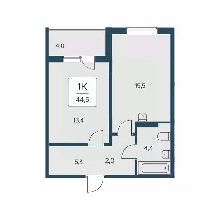 1-к кв. Новосибирская область, Новосибирск Кедровая ул., 80/3 (44.5 м) - Фото 0