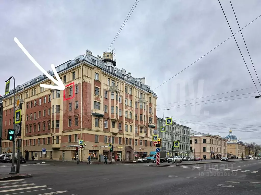 Комната Санкт-Петербург 12-я Красноармейская ул., 1 (22.9 м) - Фото 0