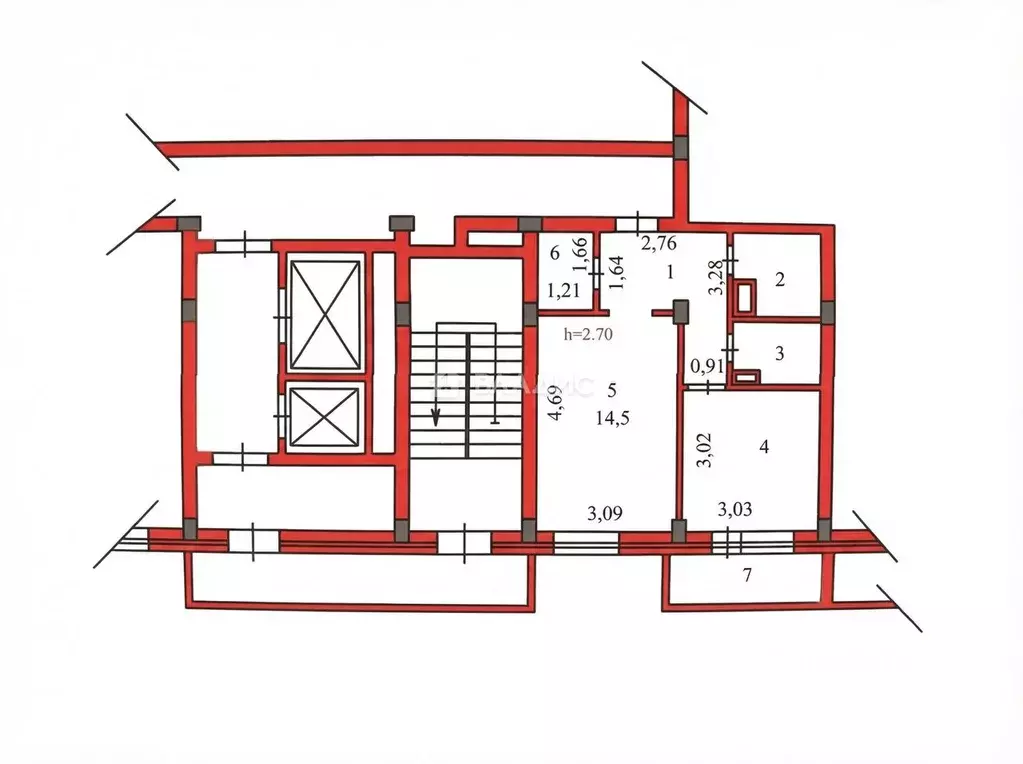 1-к кв. Пензенская область, Пенза ул. Терновского, 203 (37.4 м) - Фото 2