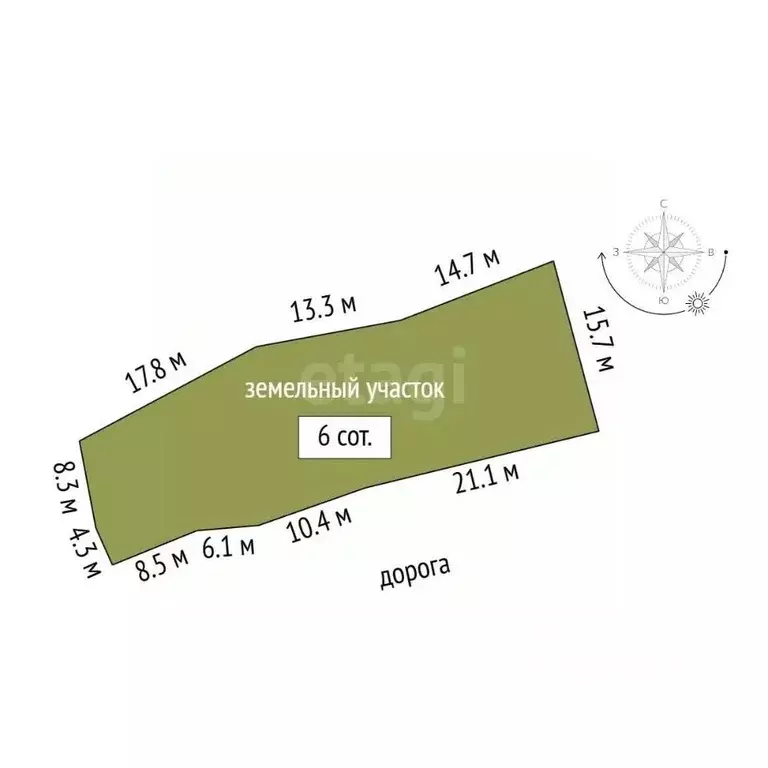 Участок в Крым, Алушта муниципальный округ, с. Нижняя Кутузовка ул. ... - Фото 2