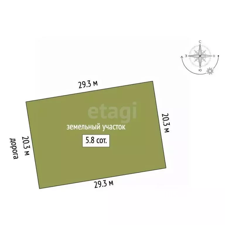 Участок в Крым, Судак бул. Ореховый (5.8 сот.) - Фото 2