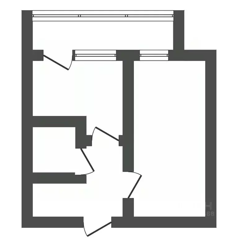 1-к кв. Амурская область, Благовещенский район, с. Чигири ул. ... - Фото 2